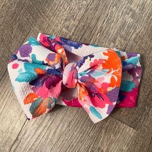 Floral Bow Head Wrap